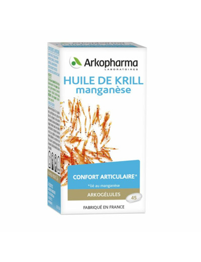 Huile De Krill + Manganese 45 Capsules Arkogélules Arkopharma