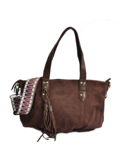Mila Louise Nicole XS XV Petit Sac Shopping Cuir Auburn