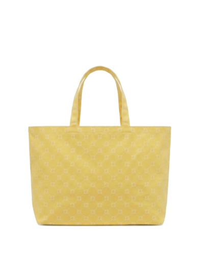 Gérard Darel Lolita Sac Cabas En Toile Monogrammée Citron/Vanille