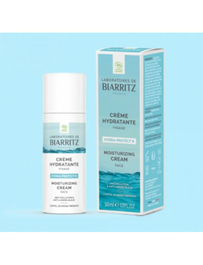 Crème Hydratante Visage Bio 50ml Hydra Protect + Laboratoires De Biarritz