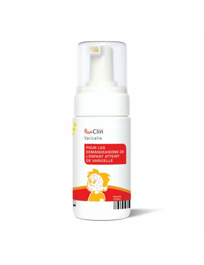 Mousse Apaisante Flacon Pompe Varicelle 100 ml Poxclin
