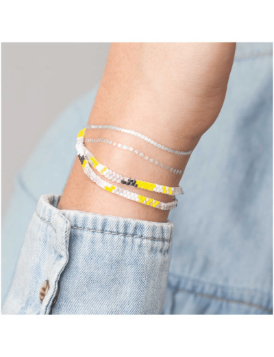 Kit Brick Stitch - Bracelet pastel