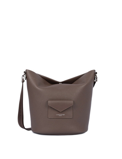 Lancaster Maya Double Kba Sac Seau Garni Cuir 517-107 Marron